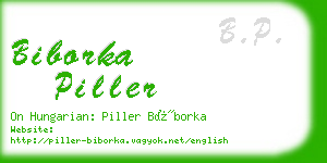 biborka piller business card